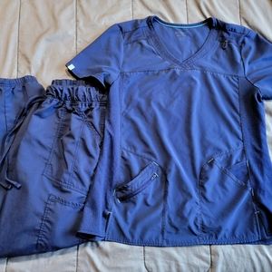 Set of Scrubstar XL Indigo Performance Scrubs